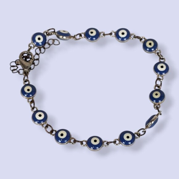 V. Blue Evil Eye Bracelet - Picture 3 of 5